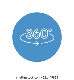 Line icon- degrees view