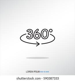 Line icon- degrees view