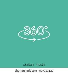 Line icon- degrees view
