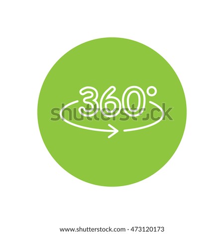 Line icon- degrees view