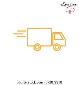 Line icon- delivery