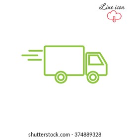 Line icon- delivery