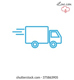 Line icon- delivery
