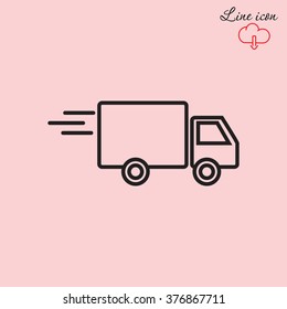 Line icon- delivery