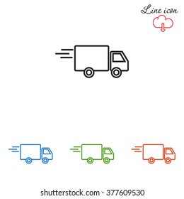 Line icon- delivery