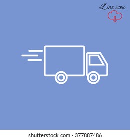 Line icon- delivery