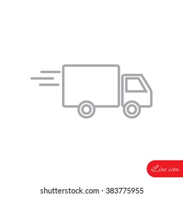 Line icon- delivery