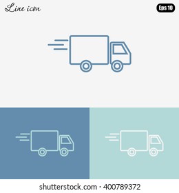 Line icon- delivery