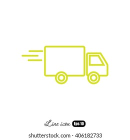 Line icon- delivery