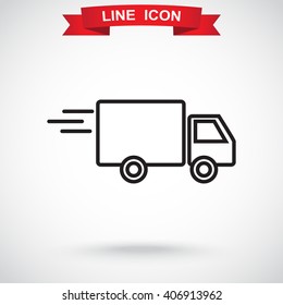 Line icon- delivery