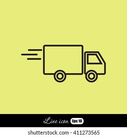 Line icon- delivery