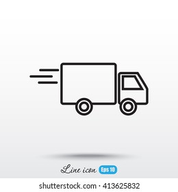 Line icon- delivery