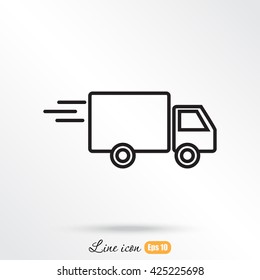Line icon- delivery