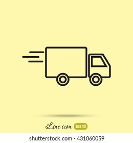 Line icon- delivery