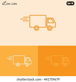 Line icon- delivery