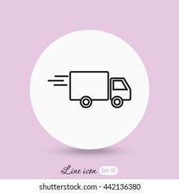 Line icon- delivery