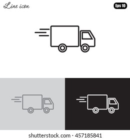 Line icon- delivery