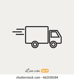 Line icon- delivery