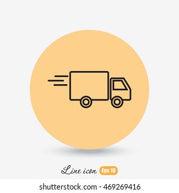 Line icon- delivery
