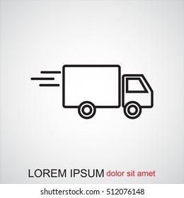 Line icon- delivery