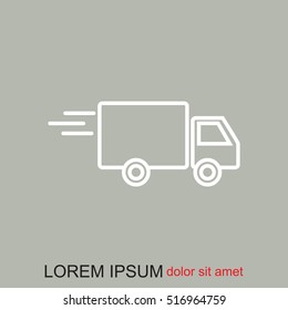 Line icon- delivery