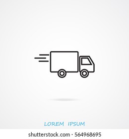 Line icon- delivery