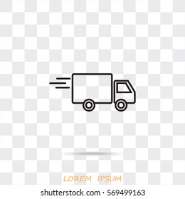 Line icon- delivery