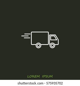 Line icon- delivery