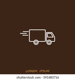 Line icon- delivery