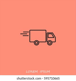 Line icon- delivery