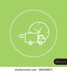 Line icon-  delivery express