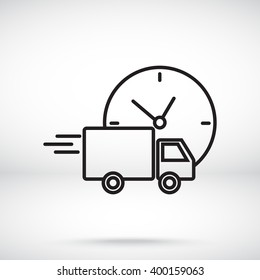 Line icon-  delivery express