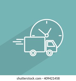 Line icon-  delivery express