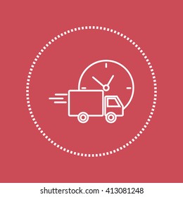 Line icon-  delivery express