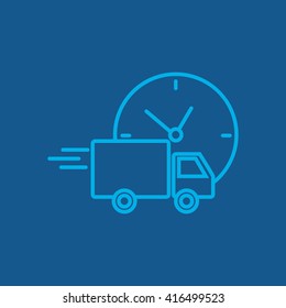 Line icon-  delivery express