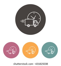 Line icon-  delivery express