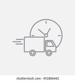 Line icon-  delivery express