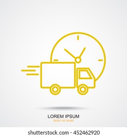 Line icon-  delivery express