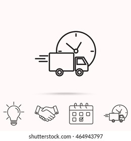 Line icon-  delivery express