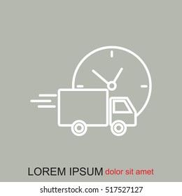 Line icon-  delivery express