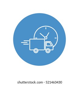 Line icon-  delivery express