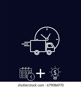 Line icon-  delivery express