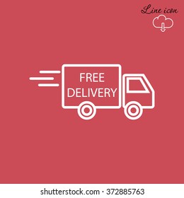Line icon- Delivery is free