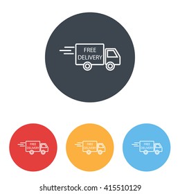 Line icon- Delivery is free