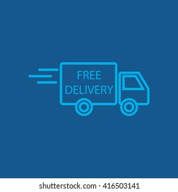 Line icon- Delivery is free