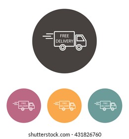 Line icon- Delivery is free
