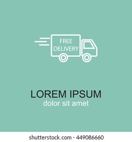 Line icon- Delivery is free