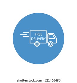 Line icon- Delivery is free