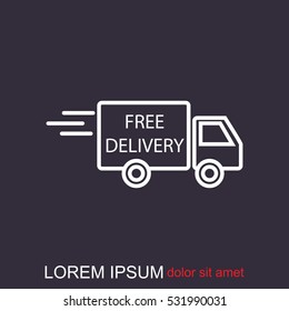 Line icon- Delivery is free