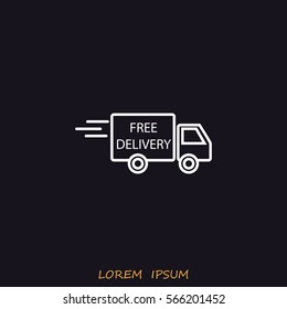 Line icon- Delivery is free